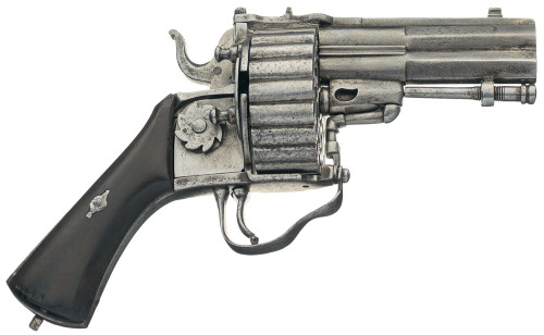 peashooter85:Rare and unusual 30 shot revolver, most likely of French or Belgian origin, mid to late