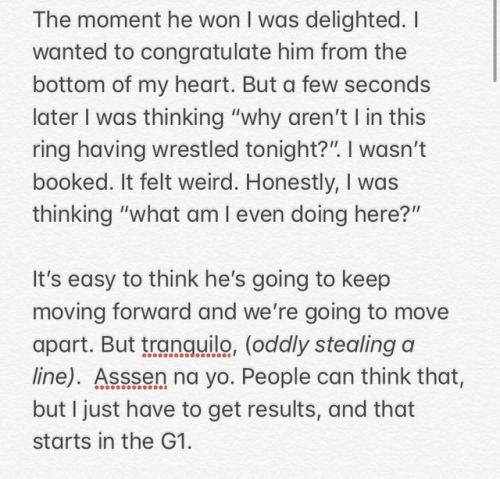 mitchtheficus: rav3nb1ack: mitchtheficus: Chris Charlton translation of Ibushi’s interview Oh 