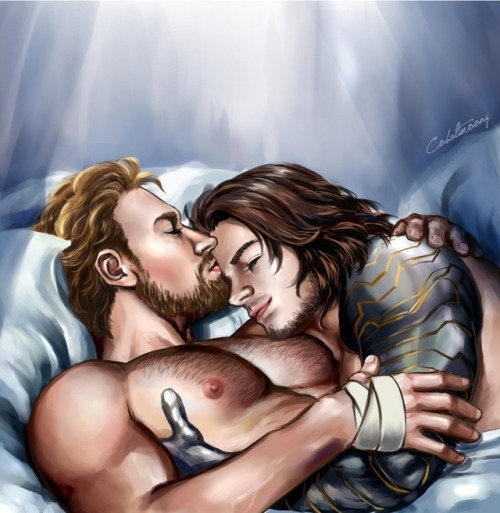 cobaltmoonysart: I wanna wake up to you like this everyday, for the rest of my life.  Sweet pos