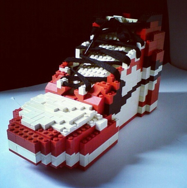 calm-collected2012:  Legos Air Jordan 1 