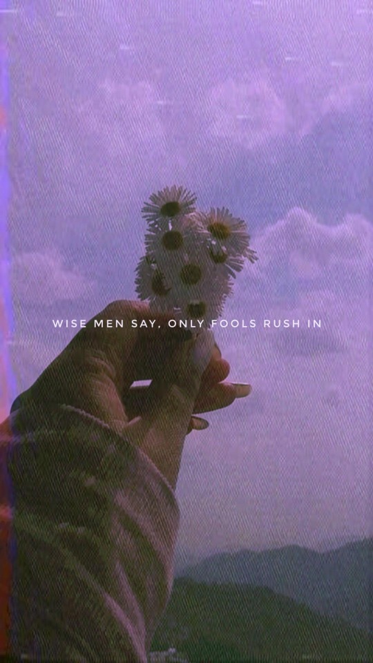 Only fools rush in
