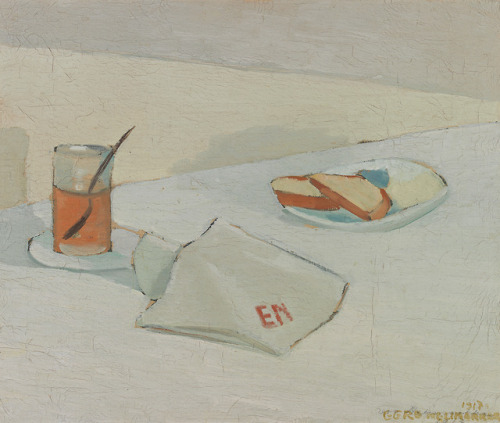 huariqueje:  Glass and bread pieces   -     Eero Nelimarkka , 1917 Finnish,