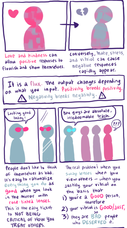 purplekecleon:  I’m really tired of seeing people broken up into labels of absolutes. People are not just “good” or “bad”. People are not a list of labels. People are complex, situations are complex. I know, that makes it a lot harder when