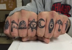 shay-gnar:  constant-nxthing:  tylerdenim has the sickest knuckle tattoos  I fucking love these 