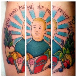 fuckyeahtattoos:  My amazing Bobby Hill tattoo,