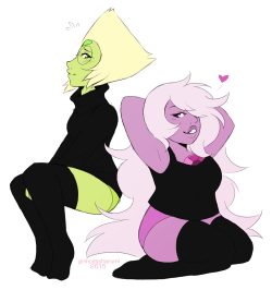 princessharumi:  started off as Amedot but then everyone else happened thigh high gems :3c 