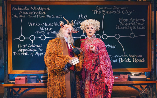 2019Simeon Truby (Dr. Dillamond) & Kim Ismay (Madame Morrible)West End Company; UK - Photo by Ma