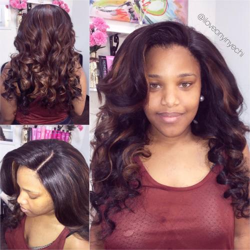 My client Jazmyn &ndash; full weave with lace closure, hair from @bbkhair  #hairstylist #hairext