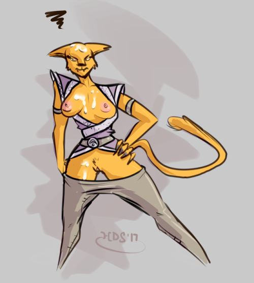 A quick doodle of another khajiit. She isn’t porn pictures