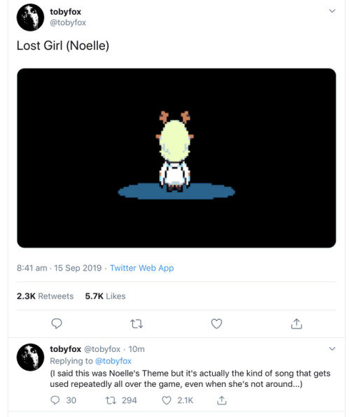 evenmywordsare: toby posted new music for deltarune on twitter!  welcome to the city lost girl 