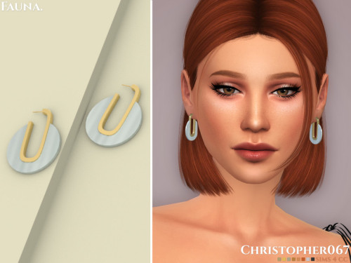 emilyccfinds: Fauna Earrings by Christopher067Created for: The Sims 4 This is a big pair of 70&rsquo
