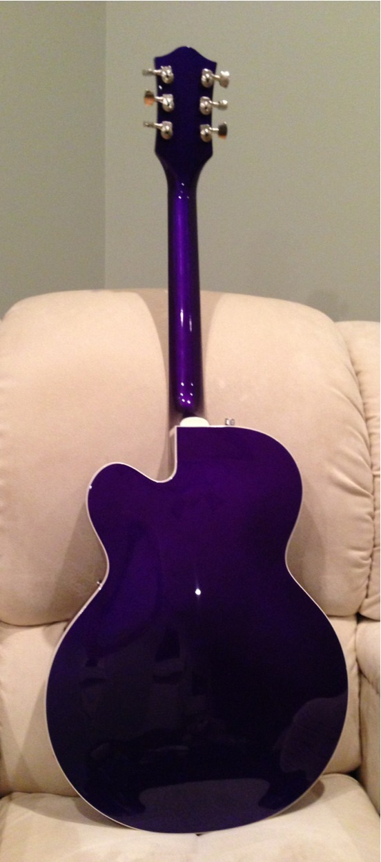 pauly70:  Gretsch Brian Setzer Hot Rod in purple. This is one sweet guitar. 