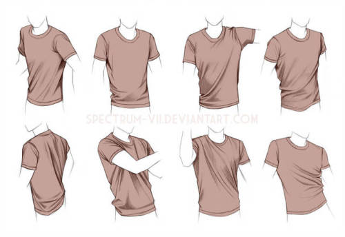 drawingden: Clothing study: shirts by Spectrum-VII 