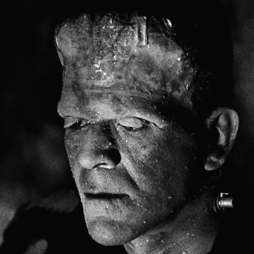 horrorfilmgifs:  Made me from dead.  I love dead.  Hate living.The Bride of Frankenstein (1935) dir. James Whale