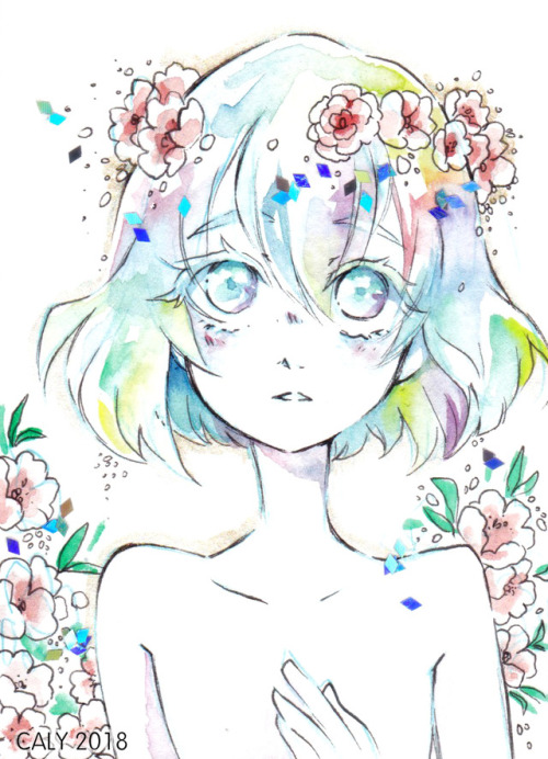 magicalymeringue:Houseki no Kuni Watercolor • 2018