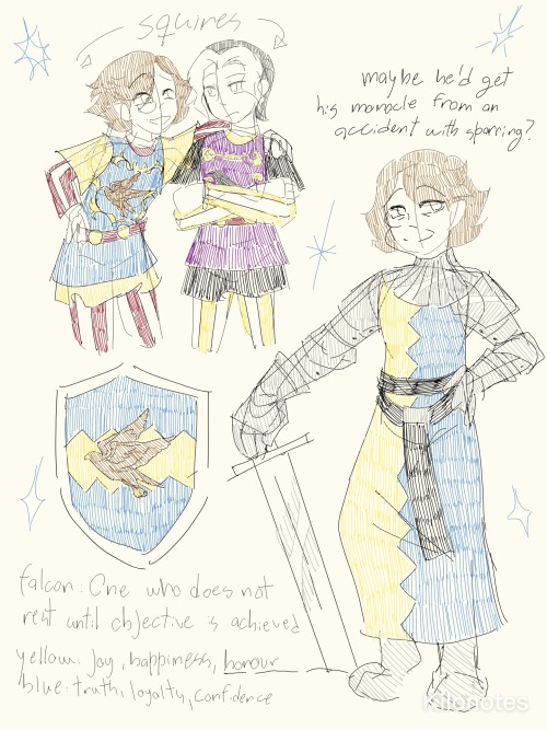 Cedlock As Knights Because Ive Been Having Visions Of Them All Day And I Couldn't Go Without Drawing