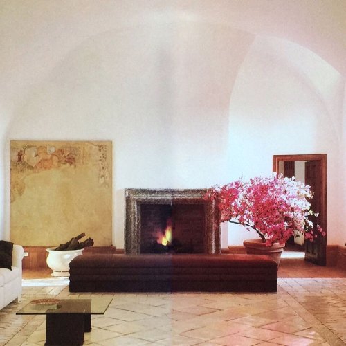 Castello Marco Simone, residence of Laura Biagiotti and Gianni Cigna in Guidonia, Italy. Interior De
