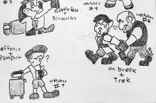 More Inktober Stuff, Some Of It Looks Like Shit But Idc