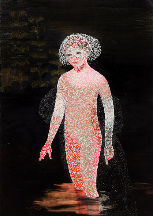 redlipstickresurrected: Lisa Wright (British, b. 1965, Kent, England, based Cornwall, England) - 1: The Young Nocturne, 2016  2: The Silent Room, 2016  3: Fire Fly, 2016  4: The Coral Thief, 2016  Paintings: Oil on Canvas