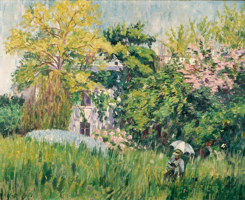 Sembat in his Garden, Bonnière  -  Georgette AgutteFrench 1867-1922