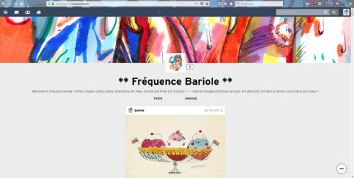 Hi !Here is my exclusive new blog &ldquo; Frequence Bariole &rdquo; !You can now see some nice pictu