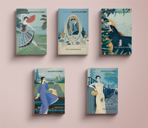  All of the covers I’ve had a pleasure to draw for Vita Sackville-Vest’ novels. Vintage 