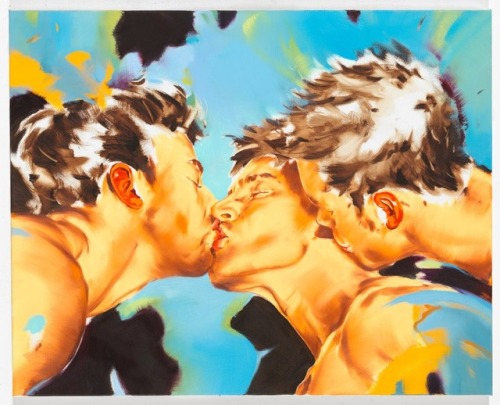 thunderstruck9:  Norbert Bisky (German, b. 1970), kiss, 2018. Oil on canvas, 70 x 100 cm.