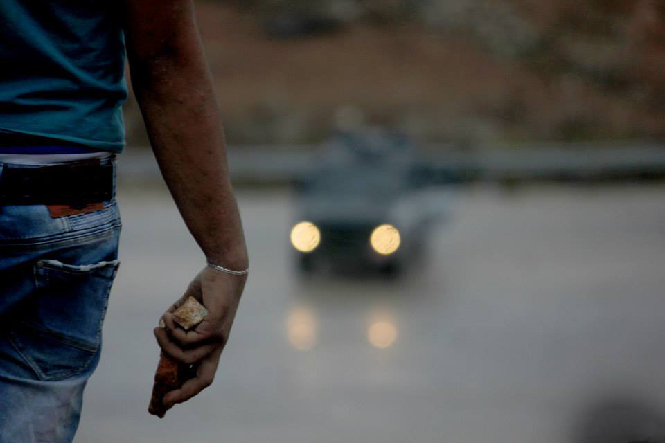 momo33me:  Confrontations in front of Ofer prison Today . 31 October 2014 