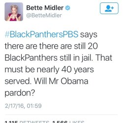 salimadofo:  Even Bette Midler is calling for the release of political prisoners 