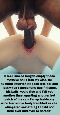 blackcocksdeservewhitepussy:  I bet those balls did dump a big load.   I wish that was my pussy!!