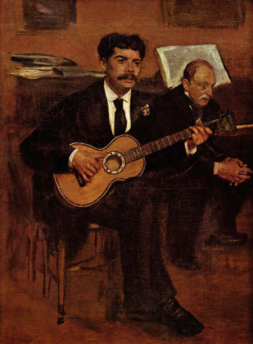 mundointerlingua:Lorenzo Pagans e Auguste de Gas, 1871-1872 | Edgar Degas | Wikimedia Commons (Dominio public)