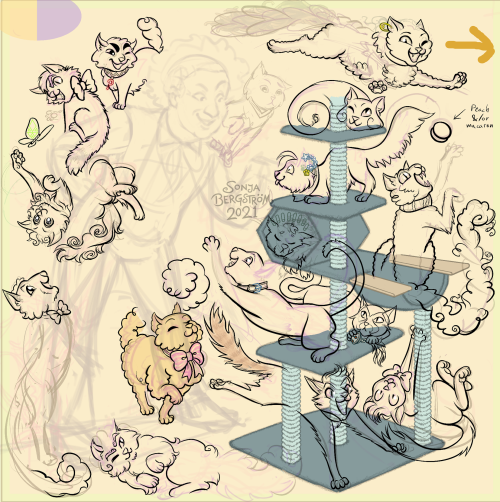 It’s my birthday, so have some progress on Doctor Mew!The kitties are nearly finished! This will be 