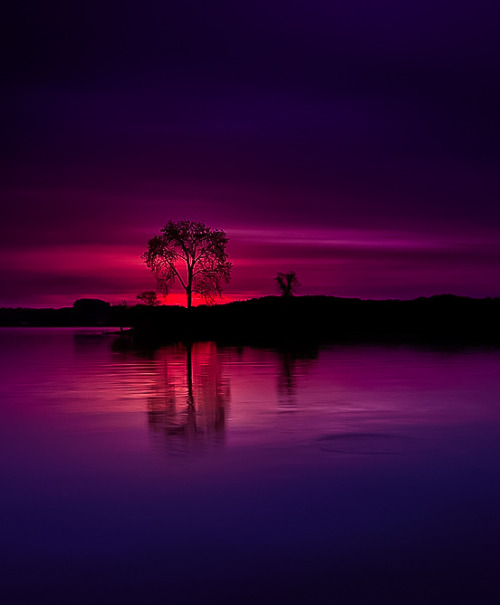 coiour-my-world:The Colour of Night ~ South of Potomac River, Washington ~ by Darren Barnes