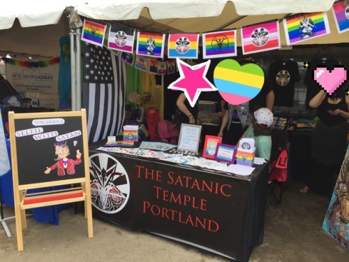 Back in June, our local TST chapter had a booth at Portland Pride! I was at the booth as Lucifer on 