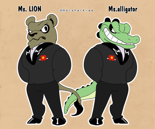 Ms. Lion and Ms. Alligator &ldquo;Are you feeling the threat of life? Don&rsquo;t worry! The
