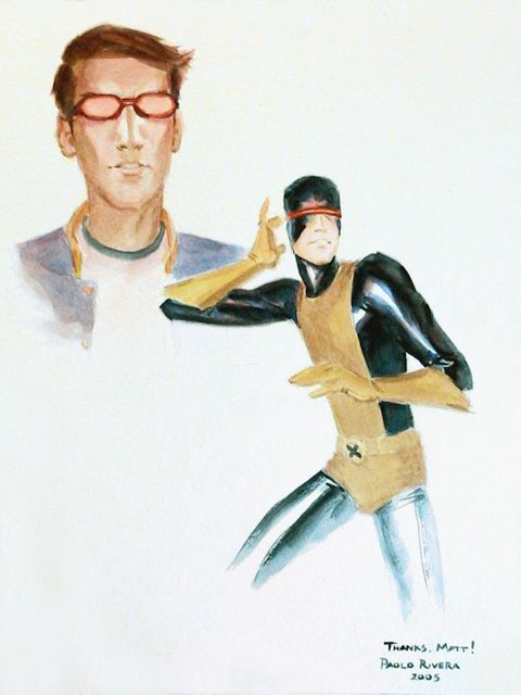 xcyclopswasrightx:  The original X-Men by Paolo Rivera