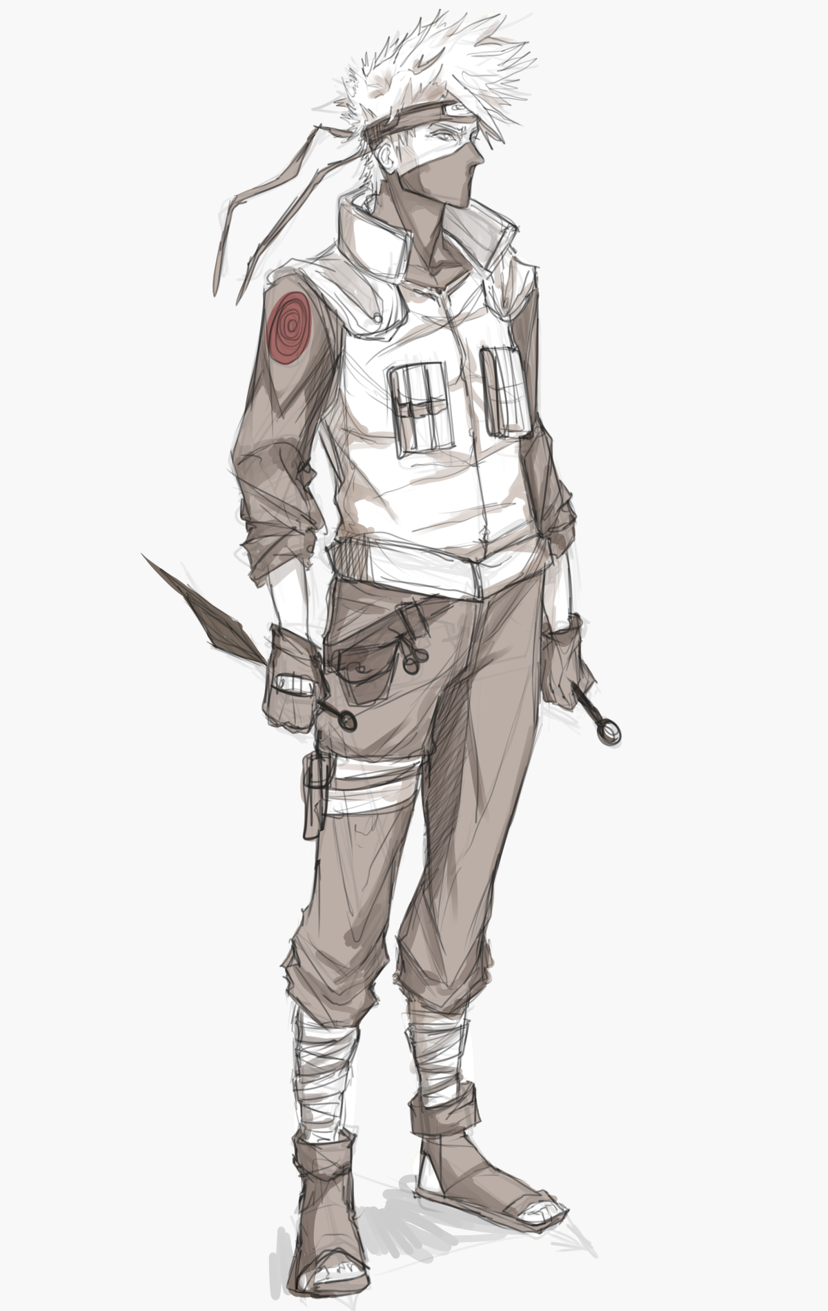 lawlliets:  PRETTY MUCH all of my Kakashi drawings from the last few months! You