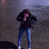 backtothefuturemovies:  Marty falls a lot. A lot. 