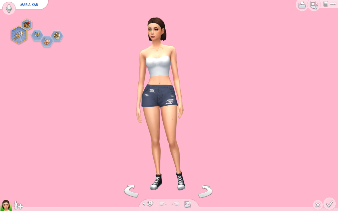 Sims 4 nền tảng CAS hồng: \