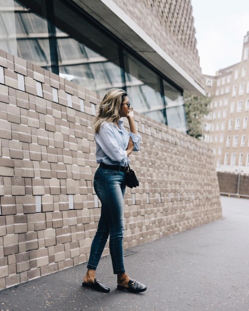 zafulfashion:【Hello, 2017】Autumn Style via@livblankson in our Metallic Flat Heel Slippers【Shop theSl