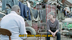 Morgan and Carol in Fear the Walking Dead 4x01 “What’s Your Story?”Gifs by: walking-dead-icons.