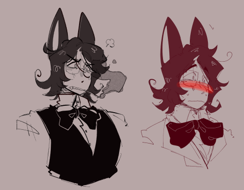 Some sketches of new characters I got from buying / trade !!cat boy wednesday