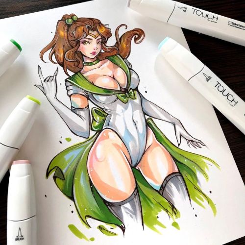 Sailor Jupiter  Strong and brave, she is ready to beat any demon Commission for Ciyin❤️ Thank you so