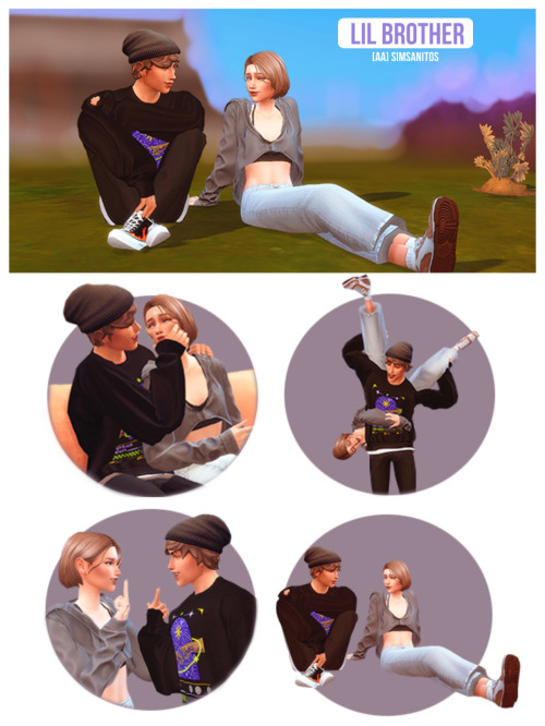 Hello Friends! This Pose Pack Was Made For Older Sister And Younger Brotherbut I Also Think It Can Be