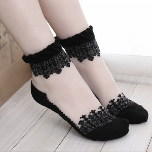 bombisbomb: Transparent Lace Socks $1.79