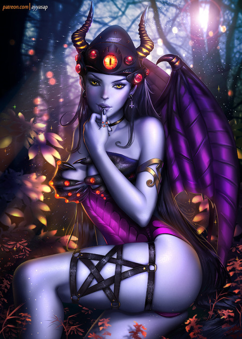 ayyasap:12/1/ Dark Widowmaker /commission/ by AyyaSAP