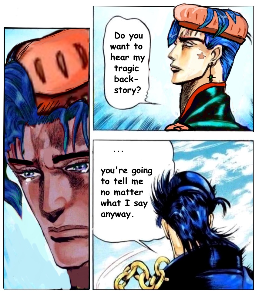 Jojo's Bizarre Adventure shatposts — got em