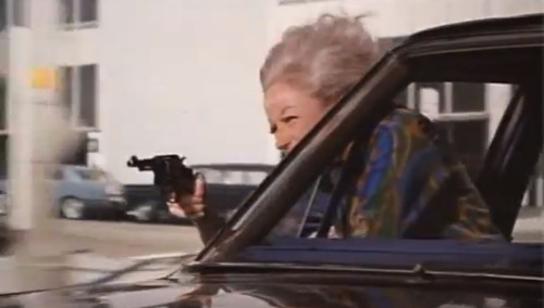 oldshowbiz:  Phyllis Diller, Action Star! 