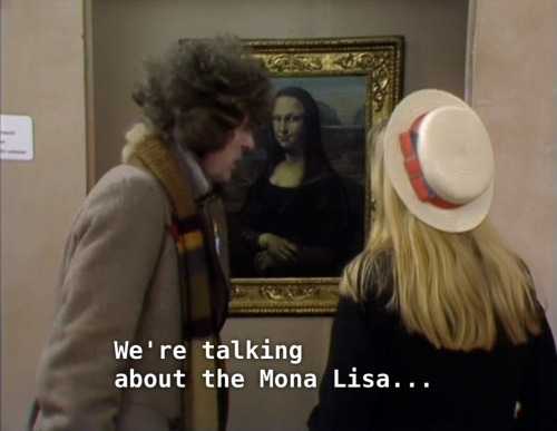 greencarnations:thatsthelionking:So I’ve been watching through Classic Who. The Doctor in the Louvre