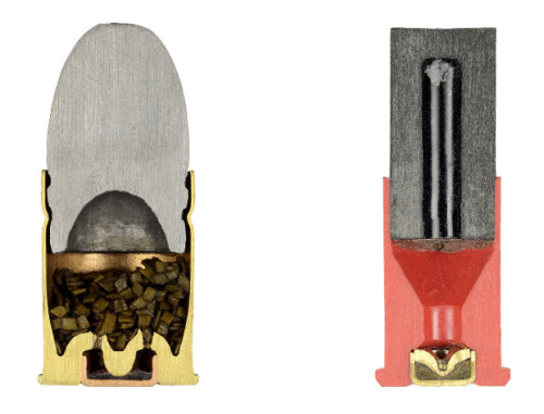whiskey-wolf:  Cross Sections Of Various Ammunition It’s what on the inside that counts 